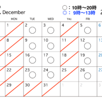【12月・1月の診療予定と年末年始休診のお知らせ】